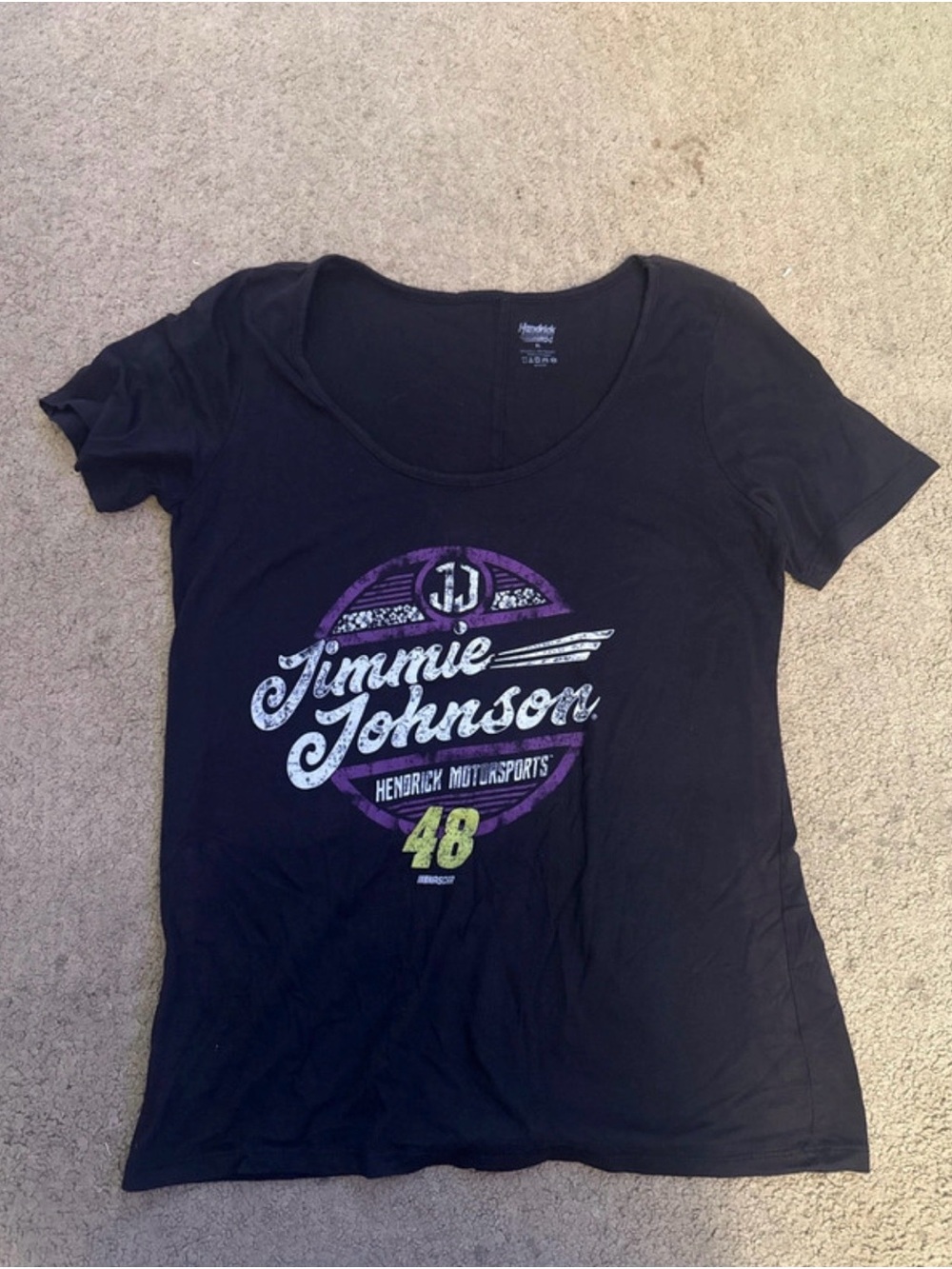 Hendrick Motorsports Jimmie Johnson #48 Women’s NASCAR T-Shirt Size XL